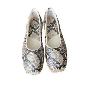 Franco Sarto Kiya Snake Print Espadrille Flat 6.5